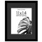 Americanflat Black Picture Frame with Shatter-Resistant Glass - Classic Molding with Black Mat and White Trim